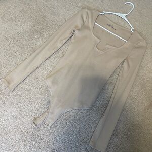 Abercrombie long sleeve ribbed bodysuit